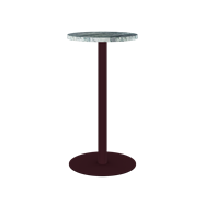 Burgundy Halo Bar Table